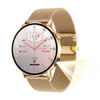 Reloj Inteligente G34 de 1.32 Pulgadas, Redondo, 466x466, SpO2, Frecuencia Cardíaca, Presión Arterial, Sueño, Estrés, IP68, V6.0, Correa H, Aleación de Zinc, Linterna UV, 200 mAh, Música