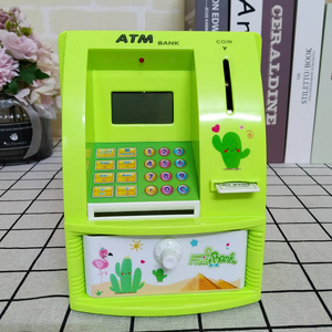 Ngân Hàng Tiết Kiệm Tiền Bằng Nhựa, Máy Atm Mật Khẩu Đồ Chơi Hộp Đựng Heo Két An Toàn Cho Trẻ Em Heo Đất Điện Tử Đồ Chơi Atm Mini/ - Product Image 5