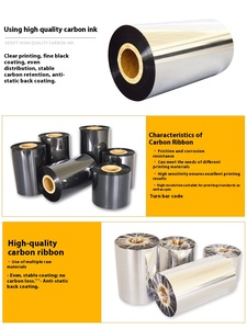 Nastro a Trasferimento Termico di Alta Qualità 110mm*300m, Compatibile Cera/Resina, Inchiostro Nero per Stampanti e <span class=keywords><strong>Fax</strong></span> - Prezzo di Fabbrica - Product Image 5
