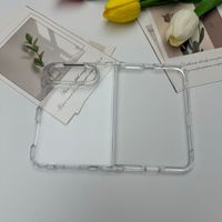 Étui de téléphone pliable en PC rigide transparent HD de luxe pour iPhone Duo, coque fine antichoc transparente