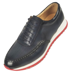 Genuine Leather Oxfords Men Round Toe Lace-up <b>Height</b> <b>Increasing</b> Office Career Dress <b>Shoes</b> All Seasons Rubber Outsole - Product Image 2