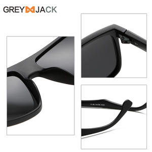 Gafas de Sol Polarizadas para Hombre Greyjack, Montura Negra, Lentes de PC TAC, Protección UV400, Estilo para Conducir - Product Image 1