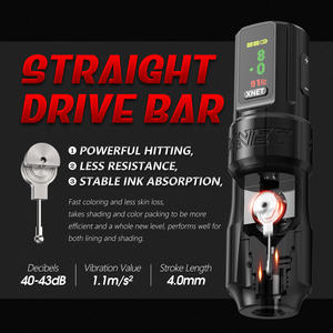 XNET Wilk 2400mAh Brushless Motor Tattoo Gun Professional Wireless Rotary Tattoo <span class=keywords><strong>Machine</strong></span> <span class=keywords><strong>Pen</strong></span> avec batterie de rechange pour artistes - Product Image 3