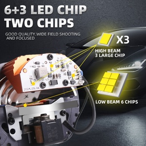 Sanvi S5-3 2.5 Inch <b>LED</b> <b>Projector</b> Lens Headlight for Mazda Chevrolet Acura with High Quality CSP Chip 2.5 Inch Size - Product Image 2