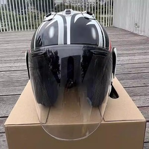 Casque de moto 3/4 ouvert en ABS à dégagement rapide, toutes saisons, course, sécurité, homologué DOT, garantie à vie, doublure en polyester, livraison gratuite - Product Image 2