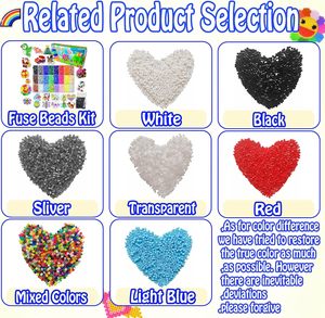 Cuentas Hama de 5mm para Manualidades Navideñas, Cuentas de Plástico Divertidas y Ecológicas, Cuentas Perler Multicolores para Manualidades y Regalos - Product Image 4