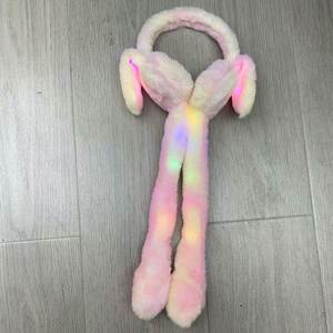 Kids' <b>Cute</b> Strawberry Ears-Moving Plush Ear Warmers with Sound Winter Trending Fuzzy <b>Bear</b> Design - Product Image 5