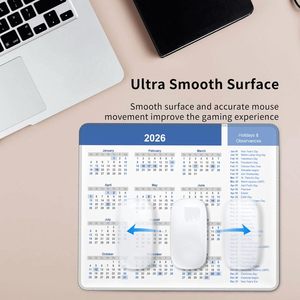 Tappetini per <span class=keywords><strong>mouse</strong></span> in gomma impermeabili e antiscivolo personalizzati all'ingrosso per calendari <span class=keywords><strong>2026</strong></span> - Product Image 6