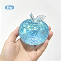 Jouet anti-stress souple en forme de grosse pomme brillante, sensation crémeuse, fait main, à presser