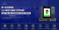 Terminal de reconocimiento facial HF Security Sleekpro | Control DE ACCESO AI y tiempo de asistencia | Linux OS | Software libre de tarjeta/Contraseña