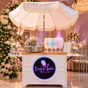 Carrito de Exhibición Plegable con Ruedas para Dulces y Bocadillos, Decoración Moderna para Bodas, Fiestas y Eventos - Product Image 1