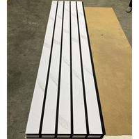 Panel Acústico de Listones de Madera al por Mayor, Panel Acústico de Pared de Tamaño Personalizado, Fácil Instalación, Panel de Reducción de Ruido para el Mercado Europeo