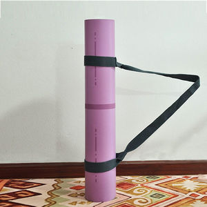 حزام حمل حصيرة اليوجا قابل للطي مصنوع من البوليستر مع شريط فيلكرو، حزام مخصص عالي الجودة لحمل حصيرة اليوجا - Product Image 6