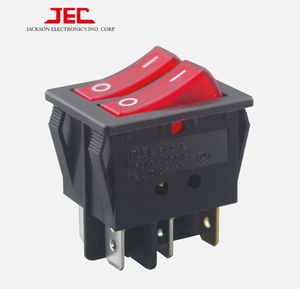 OEM Fabricante Universal JEC Heavy Duty 16A125VAC Twin Rocker Switch 2 Pin On-Off para la venta - Product Image 4