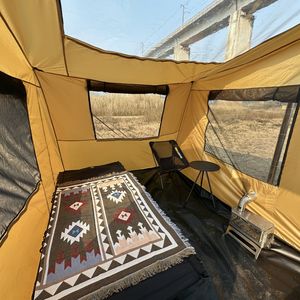 Jason Camping Car Côté <span class=keywords><strong>Abri</strong></span> Tente 2 Ultra Skylight Côté Auvent Tissu Chambre Cheminée Trou Skylight <span class=keywords><strong>Tunnel</strong></span> - Product Image 5