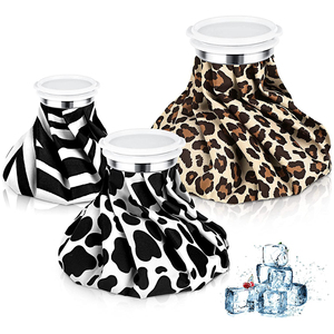 Bolsa de Hielo Reutilizable para Lesiones, Bolsa de Agua Caliente Reutilizable de 9 Pulgadas para Terapia de Frío y Calor, Bolsa de Hielo Elástica a Prueba de Fugas para Alivio del Dolor - Product Image 1