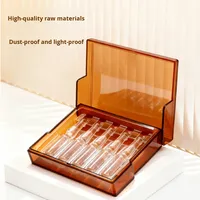 Vente directe d'usine, boîte d'injection en plastique brun, anti-lumière, ampoule scellée, protection, 5 ml * 2 pièces, emballage de stockage séparé
