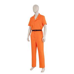 Costume da Prigioniero <span class=keywords><strong>Robin</strong></span> Hood per Adulti, Arancione, per Halloween e Pasqua, in Poliestere Ecologico, per Spettacoli e Feste - Product Image 3