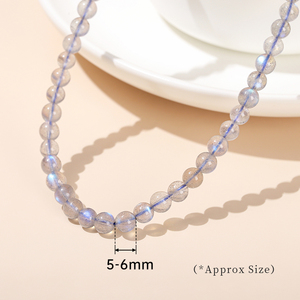 Bracelet multi-couches en pierre de lune grise naturelle JD Wholesale, bracelet de guérison, bijou polyvalent, aide à améliorer le sommeil et la stabilité émotionnelle - Product Image 3