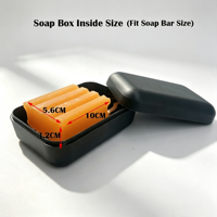 Support de savon écologique personnalisé en bambou naturel avec égouttoir à séchage rapide pour voyage, camping et salle de bain