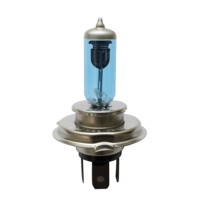 Lampes de phare halogène Ampoule H4 Super lumineuse Tout-terrain 12V Bleu Longue durée de vie P43T