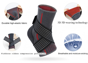 Manchon <span class=keywords><strong>de</strong></span> <span class=keywords><strong>cheville</strong></span> élastique avancé avec suture durable, bonne élasticité et soutien pour <span class=keywords><strong>la</strong></span> protection sportive quotidienne, <span class=keywords><strong>la</strong></span> course, <span class=keywords><strong>la</strong></span> marche et <span class=keywords><strong>la</strong></span> gym - Product Image 4