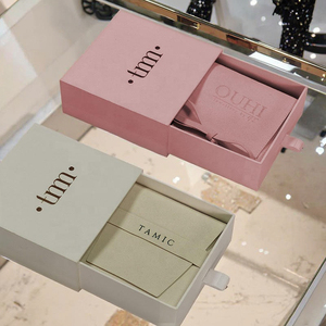 <strong>Custom</strong> Luxury Gold Foil Bio-Degradable Drawer Storage <strong>Paper</strong> <strong>Boxes</strong> Sponge Lining Watch Glasses Earrings Jewelry <strong>Display</strong> - Product Image 3