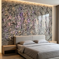 Dalle de marbre naturel de luxe pour mur et sol de salon, découpe sur mesure, populaire, imperméable et durable pour plan de travail de cuisine