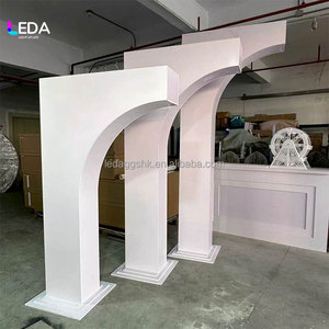 Arco de Acrílico Blanco Roto Moderno para Decoración de Bodas, Cumpleaños y Eventos, LEDA, Gran Venta - Product Image 3