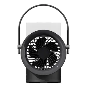 Whirlwind Humidity Fan Desktop USB Portable Mini Fan Cool Air-Conditioning Fan With Table Lamp