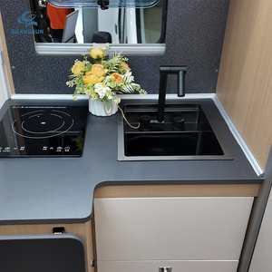 Évier de cuisine léger à cuve unique en acier inoxydable SUS304 GR RV avec robinet pliable pour caravane, <span class=keywords><strong>camping</strong></span>-<span class=keywords><strong>car</strong></span>, autocaravane, certifié CUPC - Product Image 6