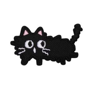 Patch brodé en polyester noir motif <span class=keywords><strong>chaton</strong></span>, fait main, pour veste matelassée, chaussures, chapeaux, sacs (Chine) - Product Image 5