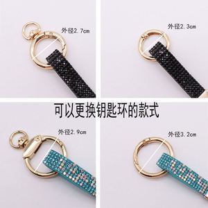 26 Letter Clay Rhinestone <b>Keychain</b> Set - Elegant Car Pendant & Stylish Key Charm for <b>Personalized</b> Gifts (A-Z Alphabet) - Product Image 6