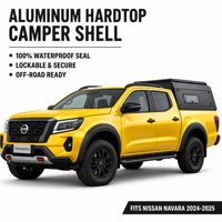 Capot rigide articulé en alliage d'aluminium, étanche, pour benne de pick-up Nissan Navara 2024 2025, couvre-benne de camion tout-terrain