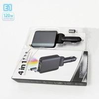 4 en 1 Universal 120w Car Fast Charging Usb,120w Electric Car Charging, E1 Wireless Charging on Car 120w