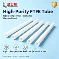 Tubo hueco de PTFE de 6 mm/10 mm, tubo neumático de PTFE blanco, resistente a la corrosión y a altas temperaturas, para equipos de laboratorio y maquinaria