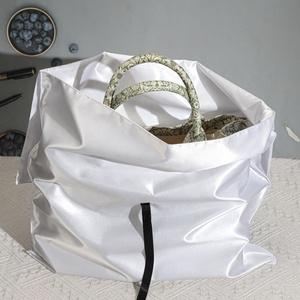 Luxury Hair <b>Extension</b> Bag Portable Custom Logo Printed Satin Envelope Clothes Lingerie Storage Pouch Silk Satin Hair Bags - Product Image 4