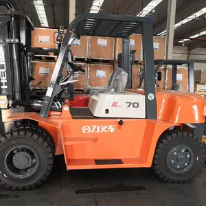 Hot Sale 7Ton Diesel Forklift Truck 7000KG Power Hydraulic Forklift with Side Shift