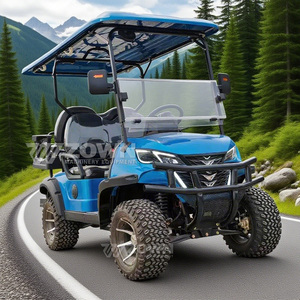 Carrito de Golf Utilitario Pequeño con Neumáticos Todoterreno Extra Grandes, Ideal para Transporte en Granjas y Campos de Golf - Product Image 3