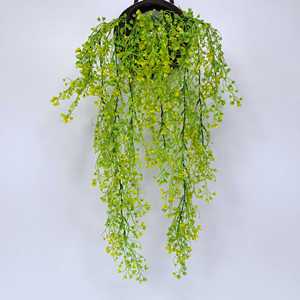 Plante murale artificielle en lierre vert Kim Riley, 30cm-100cm, panier de fleurs en plastique, décoration intérieure, utilisation pour mariage - Product Image 1