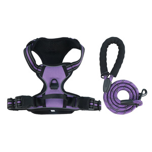 Customized XL Dog Vest <b>Harness</b> Comfortable Breathable Adjustable Night Safety Reflective Air Mesh Solid Nylon Personalized - Product Image 6