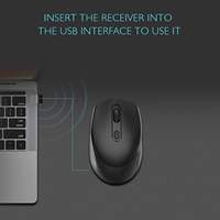 M107 OEM USB 2.4G dan BT Dual Mode Gaming Mouse Bertenaga Baterai 3D Ergonomis Mouse Optik untuk Komputer Laptop