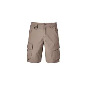 Nieuw Binnen Licht Kaki Werk Cargo Shorts 65/35 Poly/Katoenen Boor Werkkleding Shorts Op Maat Cargo Broek Voor Mannen