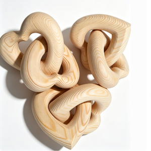 Cœur <span class=keywords><strong>en</strong></span> <span class=keywords><strong>bois</strong></span> de pin Kassis, cadeau de mariage, décorations pour la Saint-Valentin, cœurs <span class=keywords><strong>en</strong></span> <span class=keywords><strong>bois</strong></span> entrelacés, nœud d'amour <span class=keywords><strong>en</strong></span> <span class=keywords><strong>bois</strong></span>, couple - Product Image 2