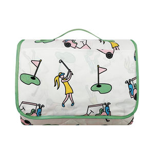 Fundas Personalizadas para Asientos de Carrito de Golf, Toalla para Asiento de Carrito de Golf Plegable, Manta de Picnic en su Propia Funda de Transporte con una Práctica Bolsillo Pequeño - Product Image 2
