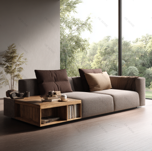 Connery Italian Minimalist Fabric <strong>Sofa</strong> Set Sherpa Material for Small Living Room Hotel <strong>Bed</strong> for - Product Image 3
