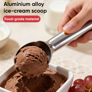 Cuillère à glace portable en alliage d'aluminium pour yaourt, fruits et biscuits, idéale pour la crème glacée dure - Product Image 1