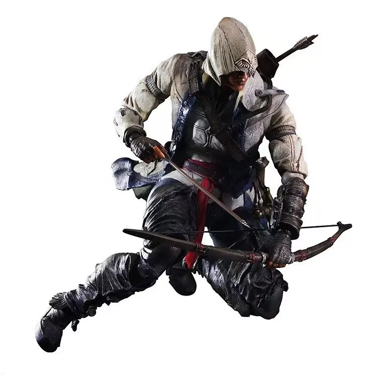 PA修正ASSASSIN'S CREED3コナーアクションフィギュアモデルアニメマニュアル静かに移動できる人形モデルマニュアル