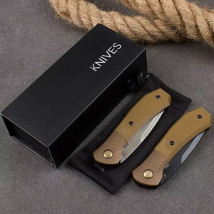 Couteau de poche personnalisable FB144 HK de qualité OEM, lame pliante en acier inoxydable ultra-affûtée, manche G10, 19 cm, épaisseur 3 mm, pour le camping - Product Image 6