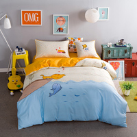Ensemble de literie pour enfants 100 % coton, ensemble de draps de vente en gros direct d'usine
